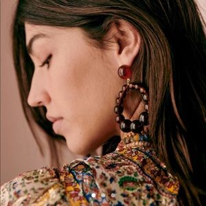 Sezane Charlie Earrings in Tortoise